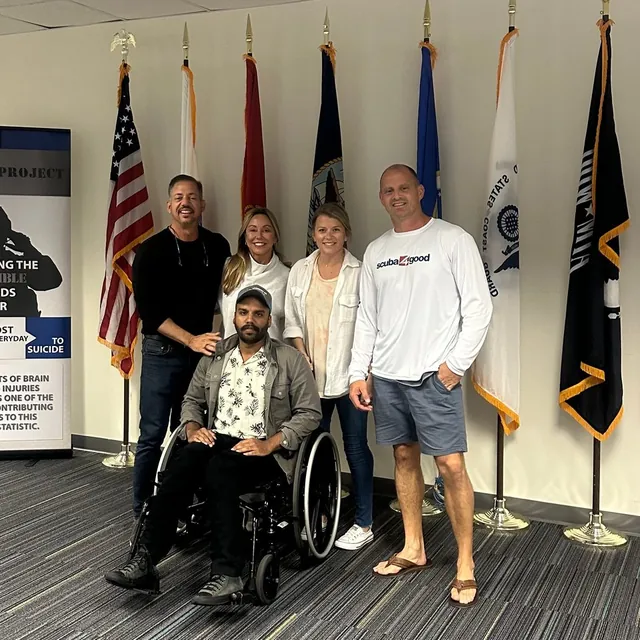 Veterans and supporters at a 22 Project event